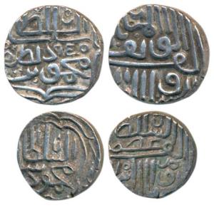 Nasir al-Din Mahmud Shah I (AH 862-917, 1458-1511 AD), Silver ½ Tanka; Mahmud Shah III bin