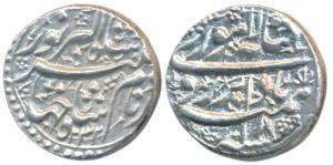 Jahangir, Silver Rupee, 11.12g, Lahore Mint, Bada Bar Hamesha couplet, AH 1032/18, (KM 149