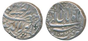 Jahangir, Silver Rupee, 11.33g, Tatta Mint, Month Aban, AH 1022, ornamental border (KM 145