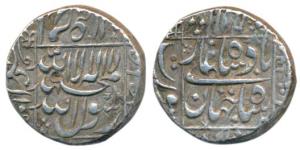 Shah Jahan, Silver Rupee, 11.47g, Surat Mint, AH 10XX/2X, legend within square area, (KM 2