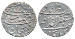 Aurangzeb, Silver Rupee, 11.42g, Mustaqir al-Khilafat Akbarabad Mint, AH 1106, complete mi