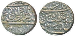 Shah Alam II, Silver Rupee, 10.97g, Dar-ul-Khilafat Shahjahanabad Mint, AH 120x/35, Sahib-