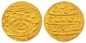 Ghazi-ud-din Haider, Gold Ashrafi, 10.73g, Dar us- Sultanat Lakhnau Subah Awadh Mint, AH 1