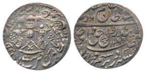 Wajid Ali Shah, Silver Rupee, 11.12g, Mulk Awadh Bait us-Sultanat Lakhnau Mint, AH 1269/6.