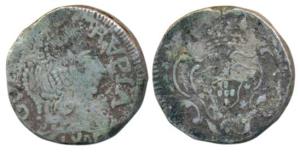 Goa, Maria I, Silver Rupia, 10.75g, 180X AD, diademed head to right on obv., crowned arms 