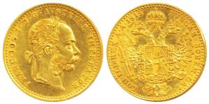 Austria, Franz Joseph I, Trade Coinage, Gold Ducat, 3.49g, 1915, crowned imperial double e