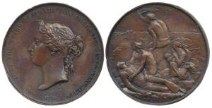 Awarded by the Board of Trade for Gallantry in Saving Life written around the bust of Vict