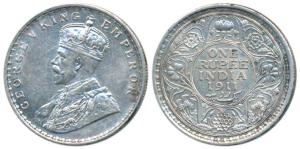 George V, Silver Rupee, 1911, Calcutta Mint, (Prid 207). Extremely Fine, Scarce.