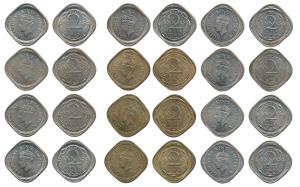 George VI, Cupro-Nickel 2 Annas, 1939, Bombay Mint, 2nd head, (Prid 914); 1940, Calcutta M