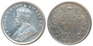 George V, Silver ½ Rupee, 1912, Bombay Mint, (Prid 336). Uncirculated.