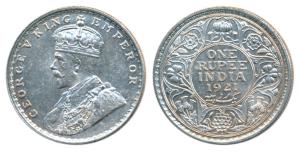 George V, Silver Rupee, 1921, Bombay Mint. Extremely Fine.