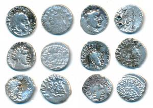 Satavahanas, Silver Drachma, Gautamiputra Sri Yajna Satakarni (4) and Vasisthiputra Siva S