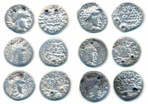 Satavahanas, Silver Drachma, Gautamiputra Sri Yajna Satakarni (4), Vasisthiputra Sri Pulum