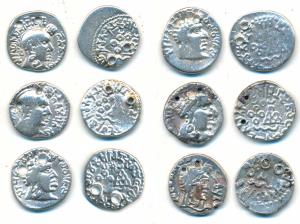 Satavahanas, Silver Drachma, Gautamiputra Sri Yajna Satakarni (2), Vasisthiputra Sri Pulum