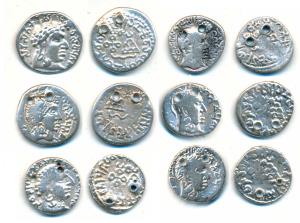 Satavahanas, Silver Drachma, Gautamiputra Sri Yajna Satakarni (4), Vasisthiputra Sri Satak