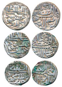 Ghiyath al-Din Ahmed Shah III (AH 961-968, 1553-1560 AD), Silver Tanka (3), obv legend in 