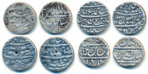 Shah Jahan, Silver Rupee (4), Daulatabad Mint, AH 1059; Golkonda Mint; Akbarabad Mint, the