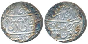 Shah Alam II (AH 1174-1221, 1759-1806AD), Silver Rupee, 11.32g, Dar-ul-Khilafat Shahjahana