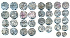 Silver Rupee (17), Akbar (2), Rebellion Issue, Allahabad Mint; Mahmudi, Mulher Mint; Shah 