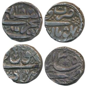 Sikandar Begum and Shah Jahan Begum, Silver Rupee, 10.83g, Bhopal Mint, AH 1284/8 and 1305