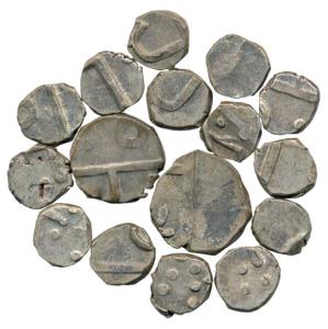 New Chandori series, Silver 1/16 Rupee, Udaipur Mint. Very Fine+, Rare. (10)