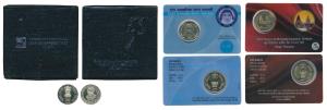 Nickel Brass Rupees 5 (3), 2009, Saint Alphonsa Birth Centenary; 2010, 1000 Years of Briha