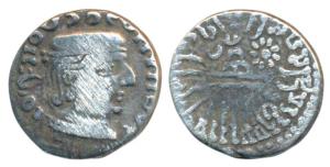Western Kshatrapas, Kardamaka Family, Rudrasimha I, son of Rudradaman I, as Mahakshatrapa,
