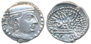 Western Kshatrapas, Kardamaka Family, Rudrasimha I, son of Rudradaman I, as Mahakshatrapa,