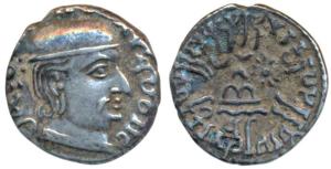 Western Kshatrapas, Kardamaka Family, Rudrasimha I, son of Rudradaman I, as Mahakshatrapa,