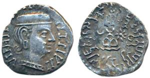 Western Kshatrapas, Kardamaka Family, Rudrasimha I, son of Rudradaman I, as Mahakshatrapa,