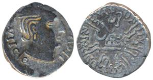 Western Kshatrapas, Kardamaka Family, Rudrasimha I, son of Rudradaman I, as Mahakshatrapa,