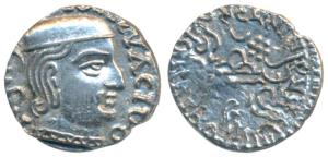 Western Kshatrapas, Kardamaka Family, Damsena, son of Rudrasimha I, as Kshatrapa, SE 147, 