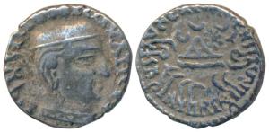 Western Kshatrapas, Kardamaka Family, Damsena, son of Rudrasimha I, as Mahakshatrapa, SE 1
