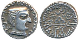 Western Kshatrapas, Kardamaka Family, Damsena, son of Rudrasimha I, as Mahakshatrapa, SE 1