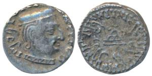 Western Kshatrapas, Kardamaka Family, Damsena, son of Rudrasimha I, as Mahaskhatrapa, SE 1