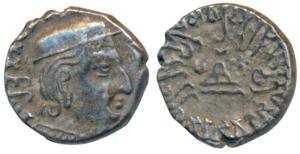 Western Kshatrapas, Kardamaka Family, Viradaman, son of Damsena, as Kshatrapa, SE 160, Sil