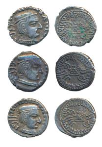 Western Kshatrapas, Kardamaka Family, Vijayasena, son of Damsena, as Mahakshatrapa, SE 164