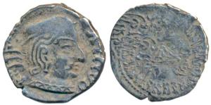 Western Kshatrapas, Kardamaka Family, Vijayasena, son of Damsena, as Mahakshatrapa, SE 165