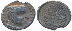 Western Kshatrapas, Kardamaka Family, Vijayasena, son of Damsena, as Mahakshatrapa, SE 168