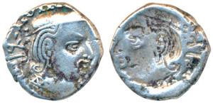 Western Kshatrapas, Kardamaka Family, Vijayasena, son of Damsena, as Mahakshatrapa, SE 171