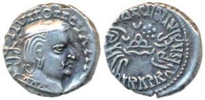 Western Kshatrapas, Kardamaka Family, Vijayasena, son of Damsena, as Mahakshatrapa, SE 171