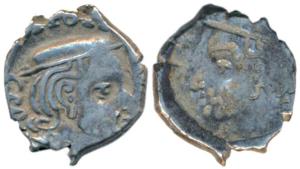 Western Kshatrapas, Kardamaka Family, Rudrasena II, son of Viradaman, as Mahakshatrapa, SE