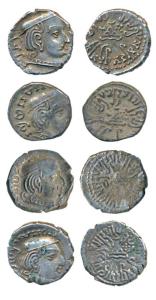 Western Kshatrapas, Kardamaka Family, Rudrasena II, son of Viradaman, as Mahakshatrapa, SE