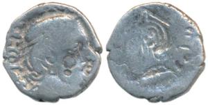 Western Kshatrapas, Kardamaka Family, Rudrasena II, son of Viradaman, as Mahakshatrapa, SE
