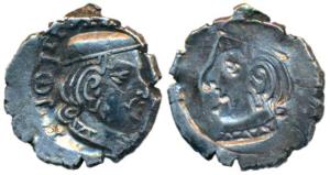 Western Kshatrapas, Kardamaka Family, Rudrasena II, son of Viradaman, as Mahakshatrapa, SE