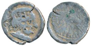 Western Kshatrapas, Kardamaka Family, Rudrasena II, son of Viradaman, as Mahakshatrapa, SE