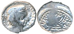 Western Kshatrapas, Kardamaka Family, Bhartrudaman, son of Rudrasena II, as Kshatrapa, SE 