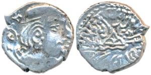 Western Kshatrapas, Kardamaka Family, Bhartrudaman, son of Rudrasena II, as Mahakshatrapa,