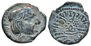 Western Kshatrapas, Kardamaka Family, Vishvasena, son of Bhartrudaman, as Kshatrapa, SE 22