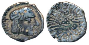 Western Kshatrapas, Kardamaka Family, Vishvasena, son of Bhartrudaman, as Kshatrapa, SE 22
